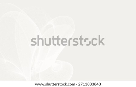 Cloud Dancer Color of the Year 2026. Light abstract mesh waves on a soft neutral background. Elegant minimal flow texture. Template for banner, poster, background, card, cover.