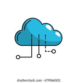 cloud data with circuits to digital connection