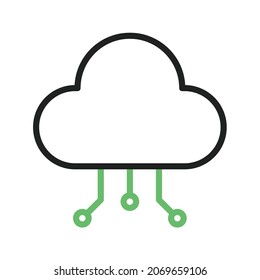 Cloud Data Distribution icon vector image. Can also be used for Physical Fitness. Suitable for mobile apps, web apps and print media.