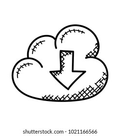 
Cloud data downloading, data transmission sketch
