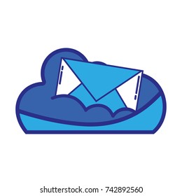 cloud data with e-mail card message