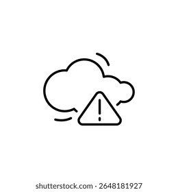 Cloud Data Error Symbolizing Network Issue Or Online Storage Failure