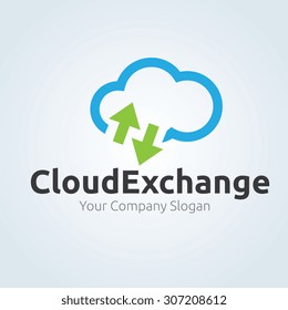 Cloud Data Exchange Logo Template