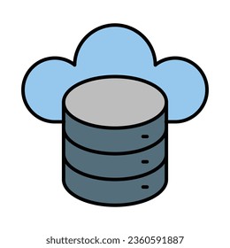 Cloud Data Icon Design For Personal And Commercial Use