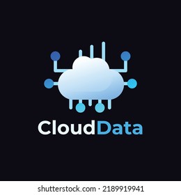 Cloud Data Icon Match For Your Company Logo