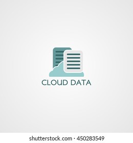 Cloud data Logo Design Template.