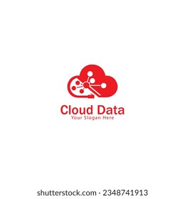 Vorlage für Cloud-Daten-Logo und neues Cloud-Logo