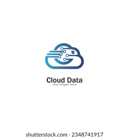 Cloud Data Logo Template and new cloud logo