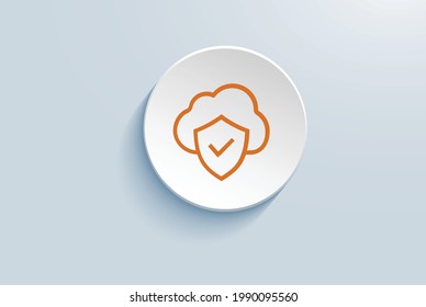 
Cloud Data Protection And Recovery Icon