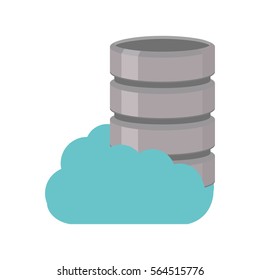 cloud data server information technology vector illustration eps 10