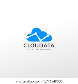 Cloud data unique  business  Logo