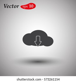 cloud data. Web design style