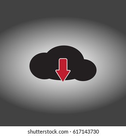 cloud data. Web design style