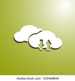 cloud data web icon