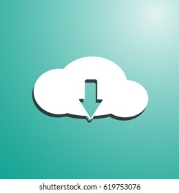 cloud data web icon