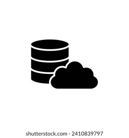 cloud database icon backup icon vector