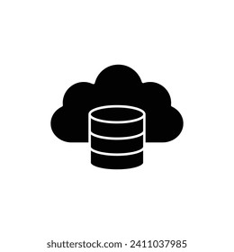 cloud database icon backup icon vector