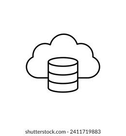 cloud database icon backup icon vector