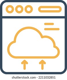 cloud database Vector icon which is suitable for commercial work and easily modify or edit it

