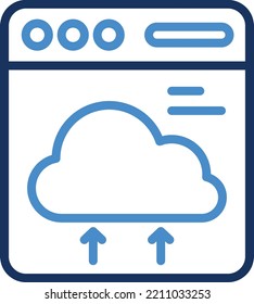 cloud database Vector icon which is suitable for commercial work and easily modify or edit it

