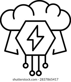 Cloud Debugger Illustration vector Icon Design
