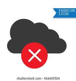 Cloud delete icon