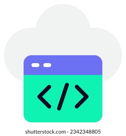 Cloud Deployment Icon for uiux, infographic