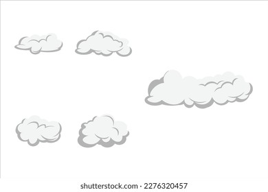 Cloud Design Illustration Vector Set