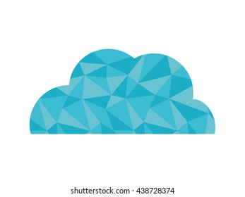 cloud design. isolated weather icon. vector graphic