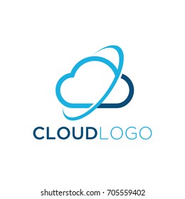 cloud design logo template