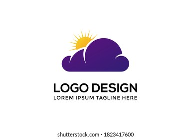 Icono de la plantilla del logotipo de diseño de nube. Vector. Ilustración. Se puede usar de muchas maneras.