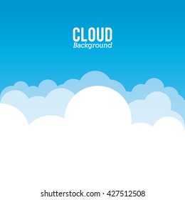 Cloud design. Weather icon. Colorful illustration