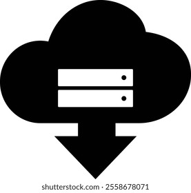 
The cloud device icon is black with a minimalist and modern design. Suitable for technology and media themes. Ideal for use in applications, websites or other creative graphic projects.