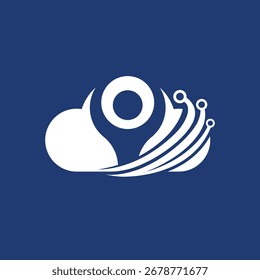 Cloud digital abstract Logo modernen Stil