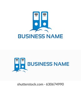 Cloud Document Logo Template Design Vector