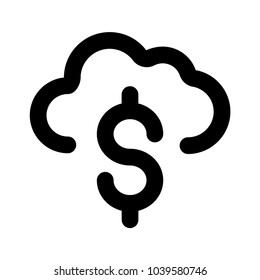 cloud dollar cash 