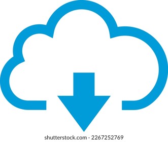 cloud cloud down arrow illustration download