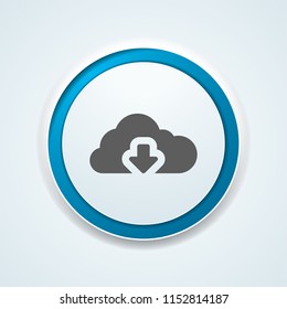 Cloud Download button illustration