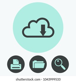 Cloud download icon