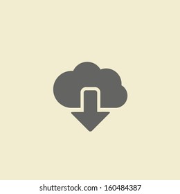 Cloud download icon