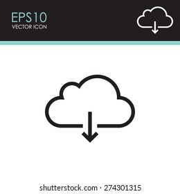 Cloud download icon.