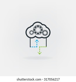 Cloud download icon