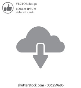 cloud download icon