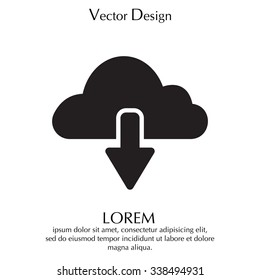 cloud download icon