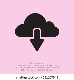 cloud download icon