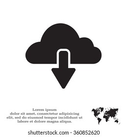 cloud download icon