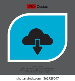 cloud download icon