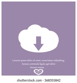 Cloud download icon.