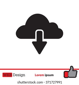 cloud download icon