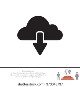 cloud download icon